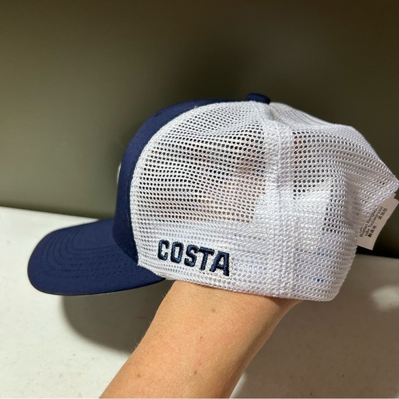 Costa Core Performance Trucker Blue White Hat Men’s - Picture 2 of 5